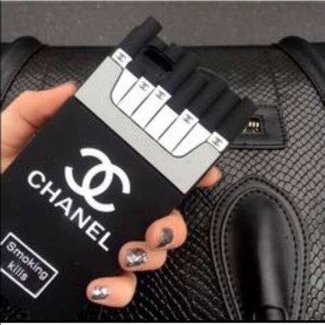 iphone case with strap chanel|iphone case chanel smoking kills.